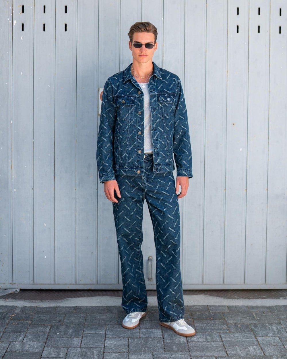 Monogram Denim Jacket Indigo | Skagen - clothing.dk